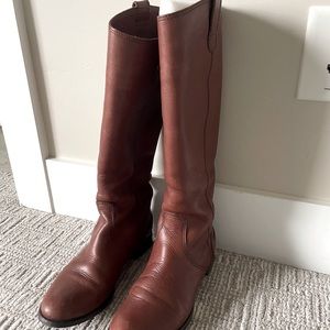 Madewell brown leather boots, size 6.5, good condition